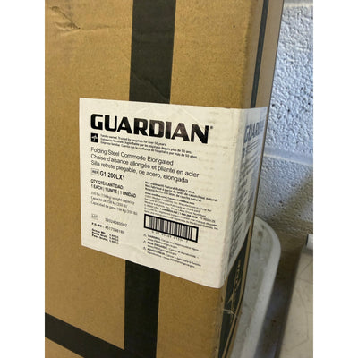 Medline 3-in-1 Foldable Steel Bedside Commode, 350lb weight capacity - Gray