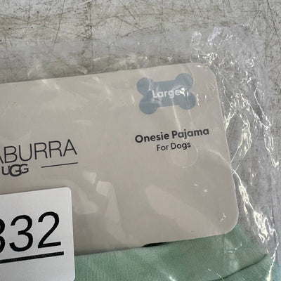 Koolaburra by UGG Pet 1-Piece Pajama Dog Shirt - 17-18" Collar, Aqua, Large