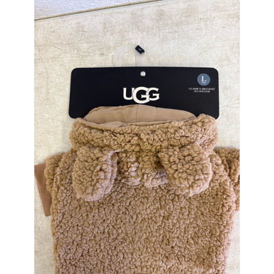 UGG Classic Sherpa Pet PJ's, Hook & Loop Straps, Soft & Cozy, Tan -Large Size