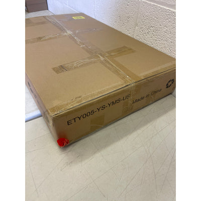 Wooden High Chair Adjustable Height Easy to Clean Toddler Highchair Brown/Yellow