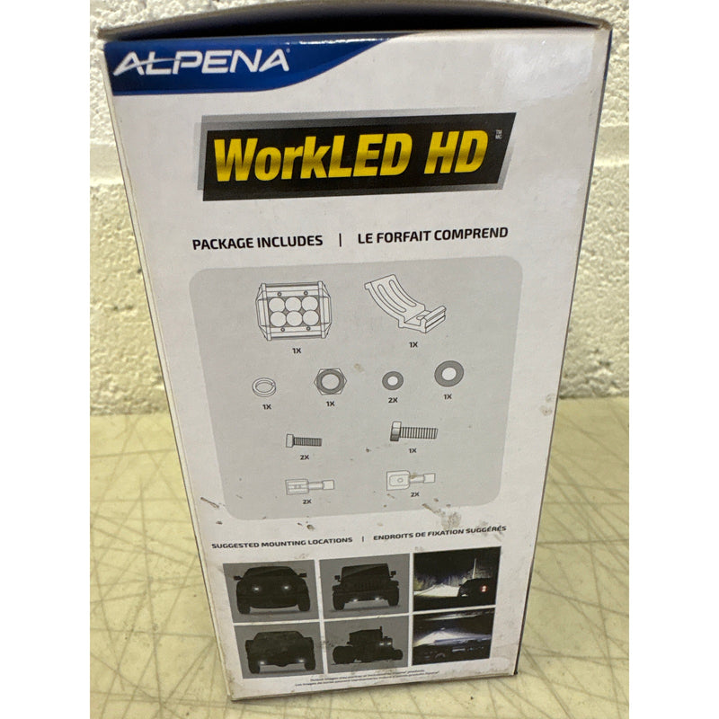 Alpena WorkLED HD Compact Spot Beam LED  Light for Utility, Task, Off-Road