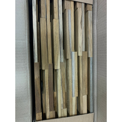 (2) Packs-Of-10 WALL!SUPPLY UltraWood Teak Firenze Jointless Z-shape Interlocking