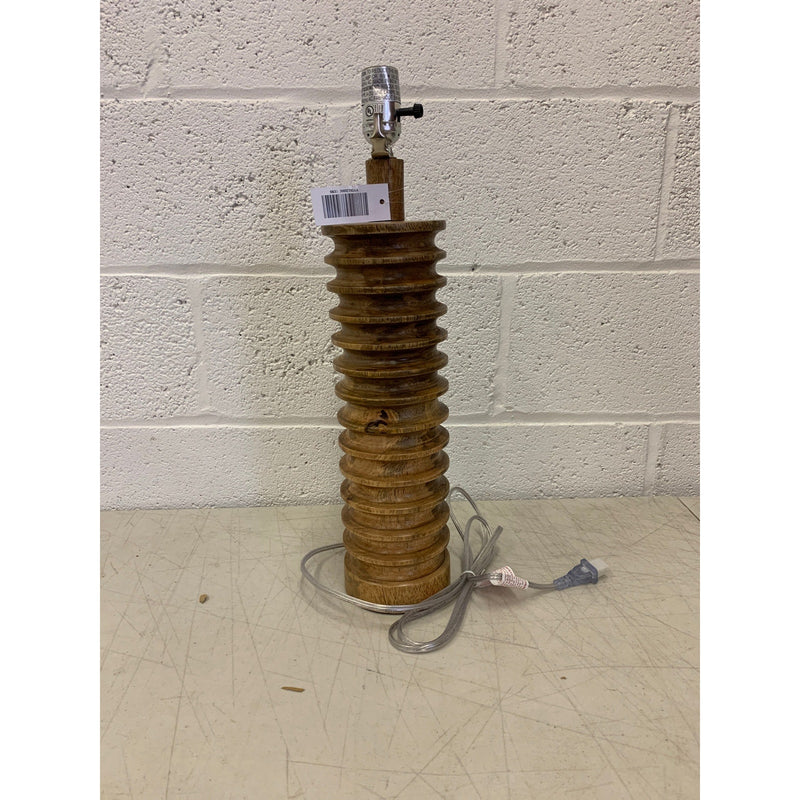 Brooklyn Rug Co Canton Wood Spiral Table Lamp - 13"W x 13"D x 25"H