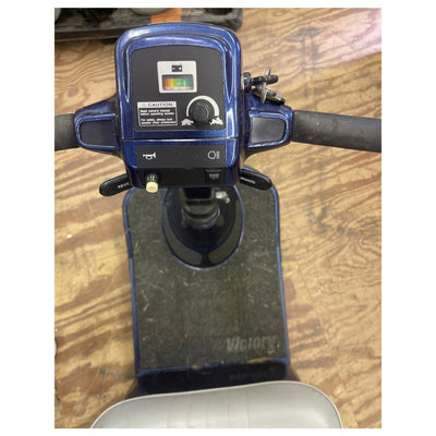 Pride Victory 3 Wheel Electric Scooter with Light & Horn - Blue - SEE DETAILS