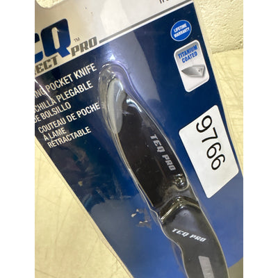 TEQ Correct Professional Folding Pocket Knife Titanium Coated 3.5" Blade TP82882