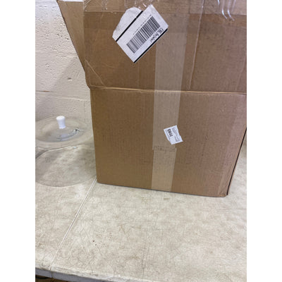 Barski Cake Dome Euorpean Quality Glass Large w Opal White Knob 11.5" Diameter