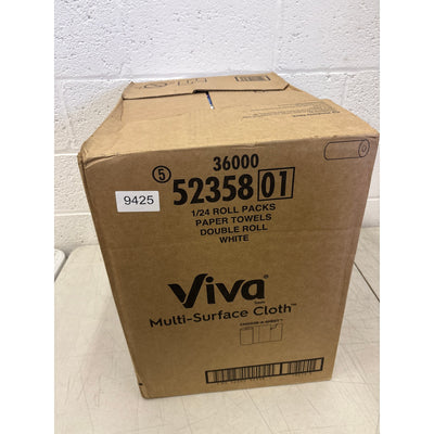 Viva Multi-Surface Cloth Paper Towels, 24 Double Rolls, 110 Sheets Per Roll
