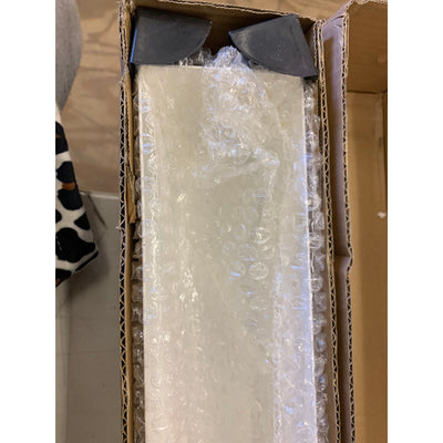 DR&CO Stainless Steel Rectangular Planter – 32″ x 3.25" x 3.5" White , Drainage System Planter