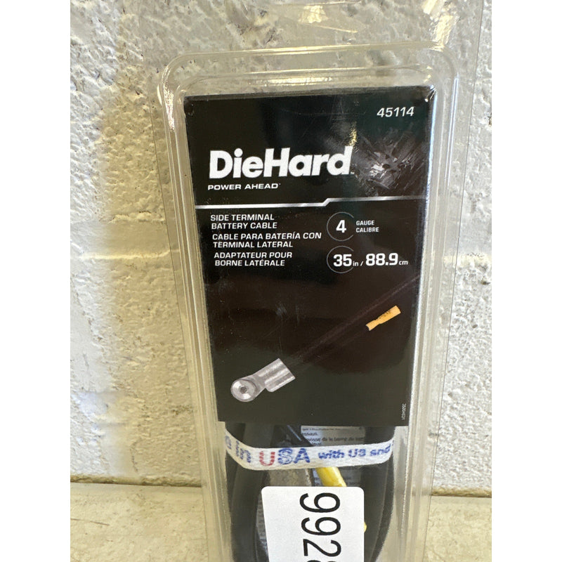DieHard Battery Cable Side Post 35" Long 4 Gauge For Positive/Negative Terminals