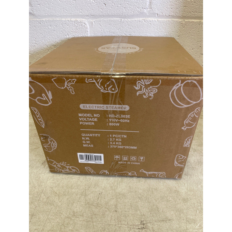 SUSTEAS Food Steamer 17QT Vegetable Steamer 3 Tier Stackable Trays Auto Shut-Off