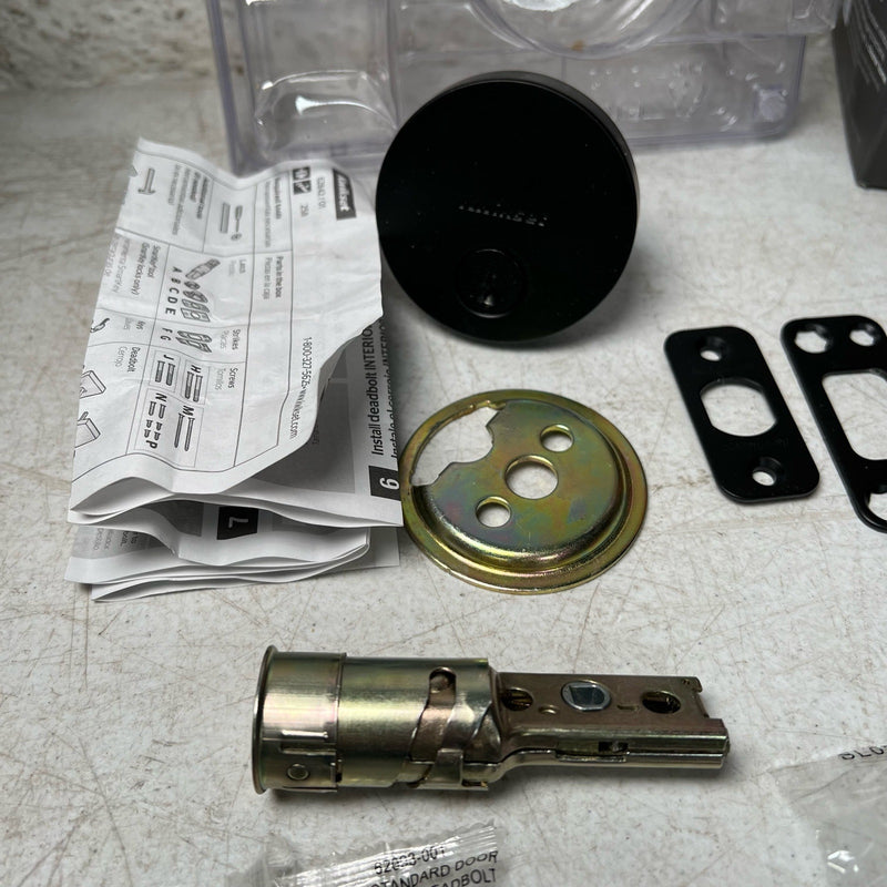Kwikset Uptown Deadbolt Keyed One Side Round, SmartKey Matte Black SEE DETAILS