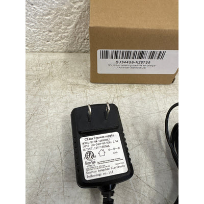 12V AC/DC Adapter Input: 100V-240V, 50/60 Hz Class 2 Power Supply, Charger