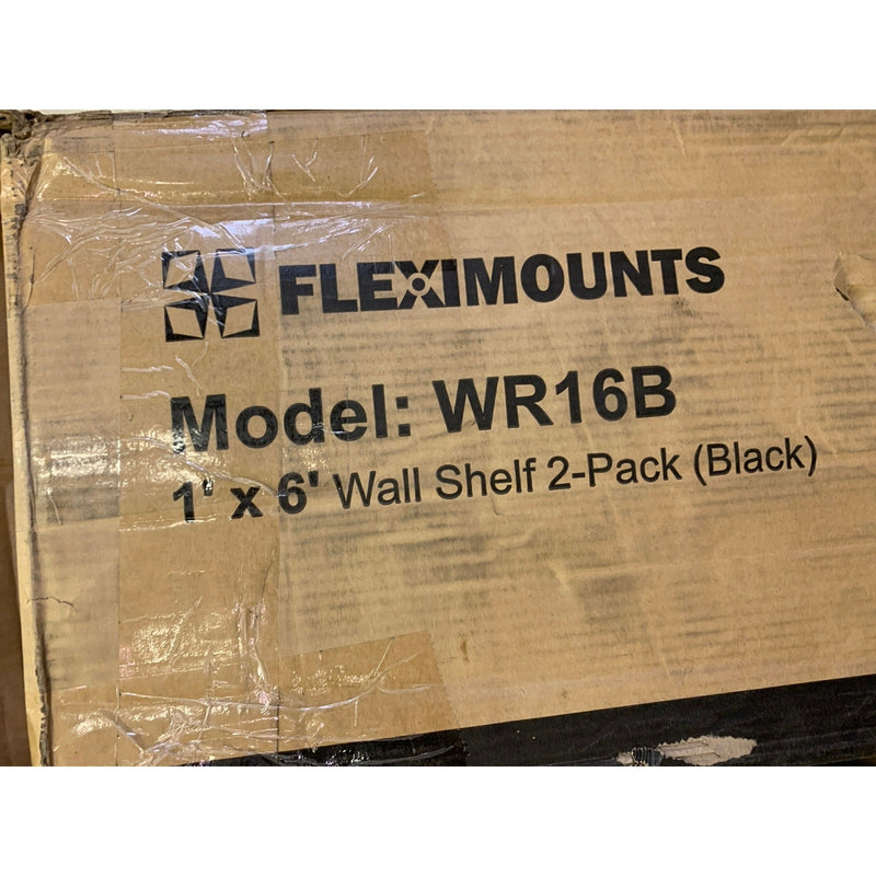2-PACK FLEXIMOUNTS Wall Shelf Storage Rack 1ft x 6ft SEE DETAILS