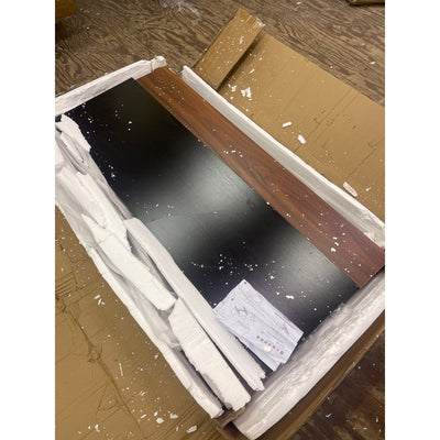 Tribesigns 2 Person Desk, Double Office Desk for Two People, Face to Face, Brown