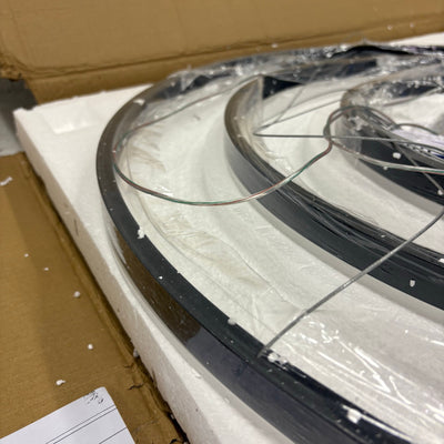 Sheinhot LED 3-Ring Chandelier Round for Living Room Bedroom 3000K-6500K - Black