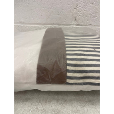 Set-of-2 16" x 16" x 5" Throw Pillow, Decorative Couch Pillows - Tan/Blue