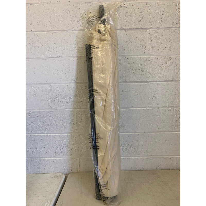 Uumbri Patio Umbrella with Pole, Cream/Tan 7.5Ft  Backyard Pool Patio Shade