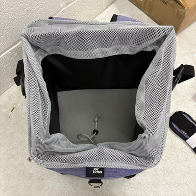 JOYTUTUS Small Pet Carrier Dog & Cat Backpack for Bike or Shoulder Strap, Purple