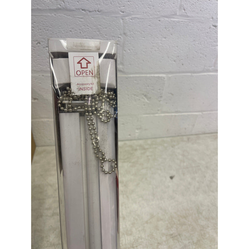 GENIMO Zebra Blinds Dual Layer Roller Window Shades 54" x 72" - White