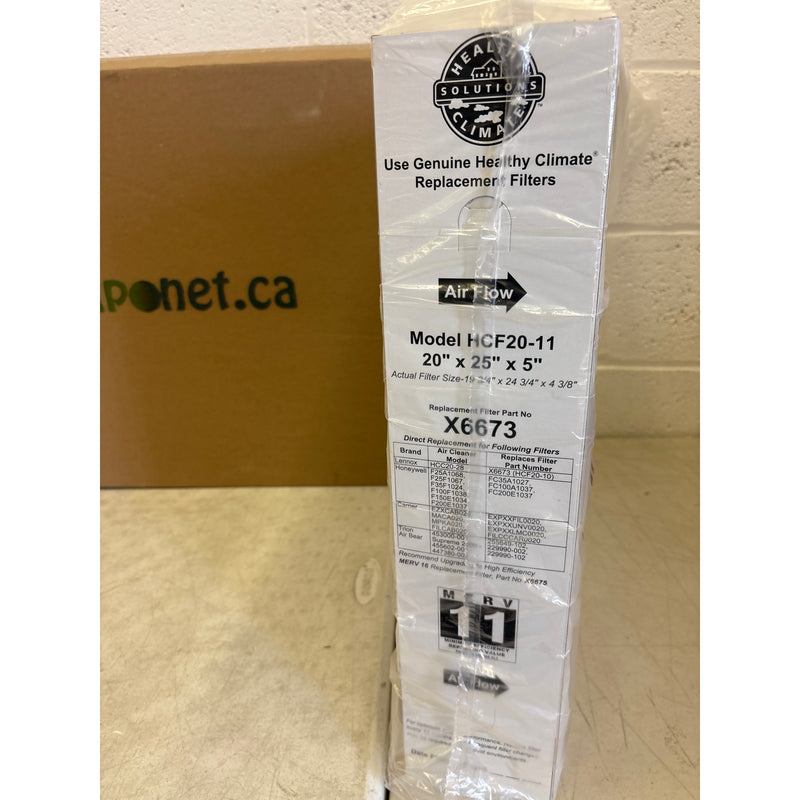 Lennox 20x25x5 MERV 11 Media Filter Double-Wall Beverage Board Frame X6673