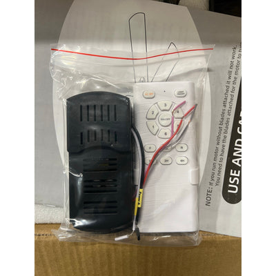 REVERSIBLE BLADE Ceiling Fan 52” 6 Speeds with Remote, Gray & Light Brown