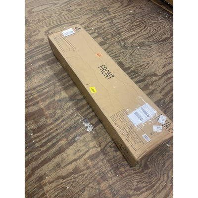 Nova Solo Halifax Floating Wall Shelf, White 4.7 x 9.6 x 47.2 in. Ding/ Dent