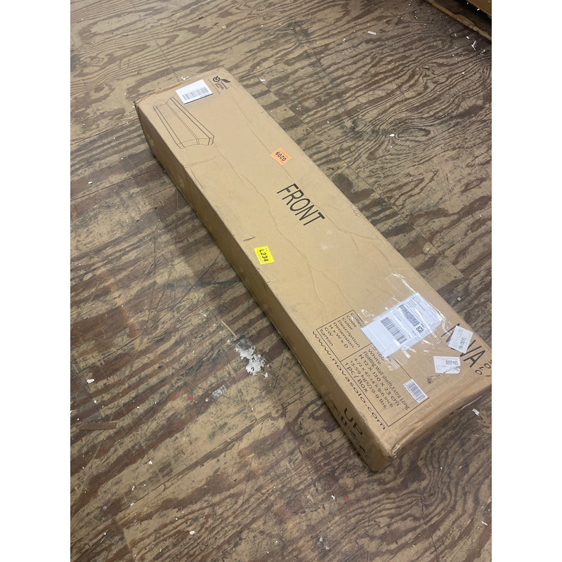 Nova Solo Halifax Floating Wall Shelf, White 4.7 x 9.6 x 47.2 in. Ding/ Dent