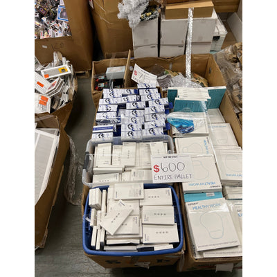 Pallets of Clothes, Shoes, Rugs, Blankets, Pet, Electronics Accessories, Baby, & Home Improvement