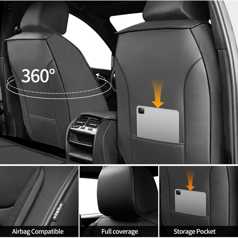 PearlBoat Car Seat Covers, Compatible with Honda Accord 2013-2025 (Black)