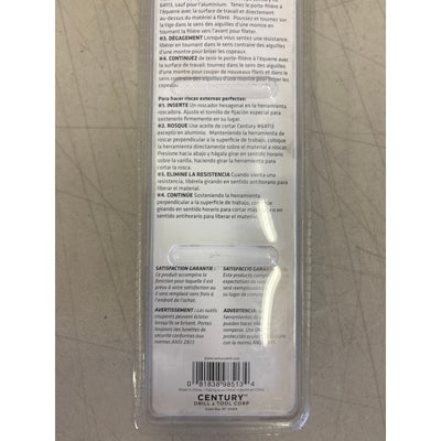 Century Drill Solid Die Stock 1-7/16 Inch Zinc Alloy Cast, 11.5" Long - 98513