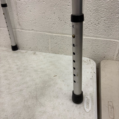 Drive Medical Trigger Release Folding Walker, Brushed Steel, 2 Wheels, 10226-1