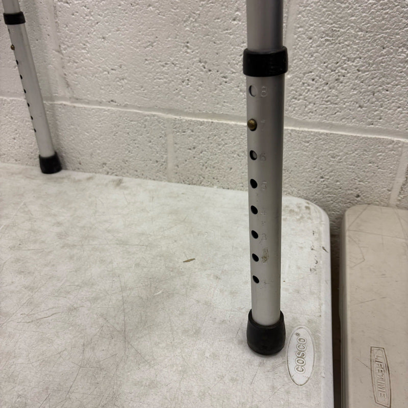 Drive Medical Trigger Release Folding Walker, Brushed Steel, 2 Wheels, 10226-1