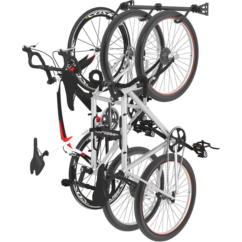 FLEXIMOUNTS 3-Bike Storage Rack for Garage, Heavy-Duty Wall Mount Hanger BR1B