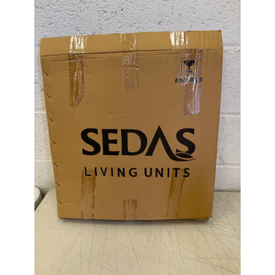 Sedas Living Units 16.5 " Round Mirror with 1.5" Wood Frame, Circular Mirror