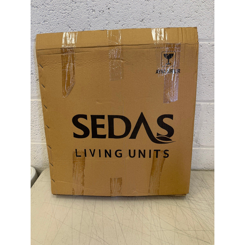 Sedas Living Units 16.5 " Round Mirror with 1.5" Wood Frame, Circular Mirror