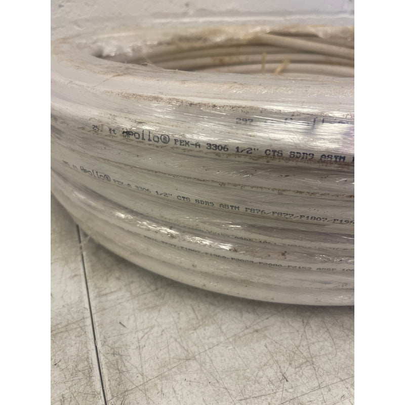 Apollo 1/2" x UNKNOWN LENGTH White PEX-B Pipe 160 psi @ 73° F 100 psi @ 180° F
