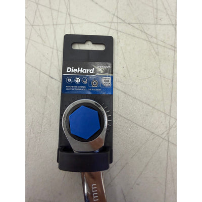 DieHard 19mm Ratcheting Wrench for Precise Work, 4' Swing Arc, 90-tooth