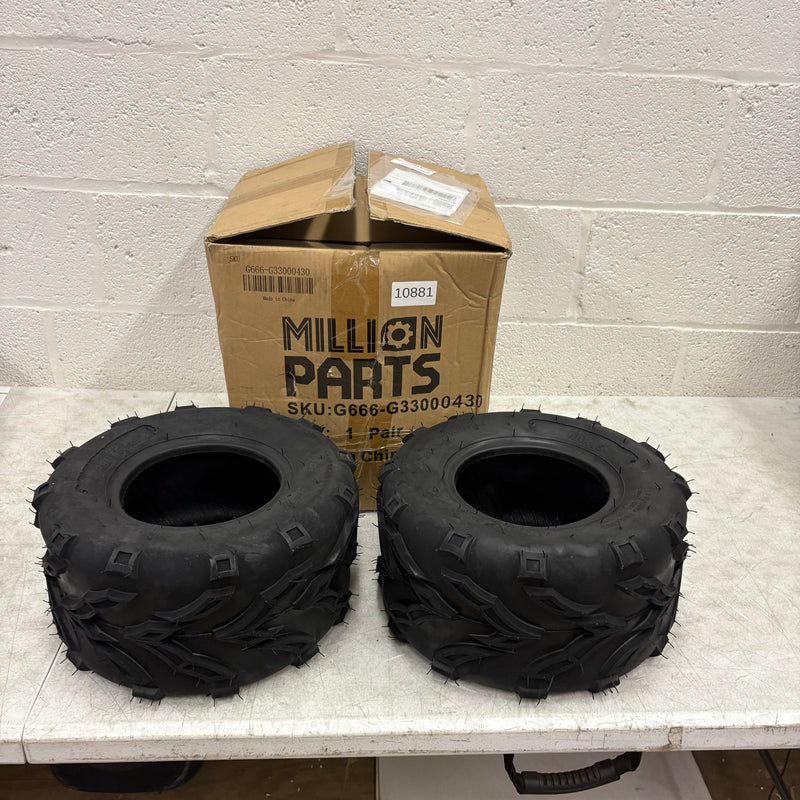 2-PACK Million Parts 16x8-7 ATV Tires Go-Kart Mini Bike Tires 4Ply Tubeless