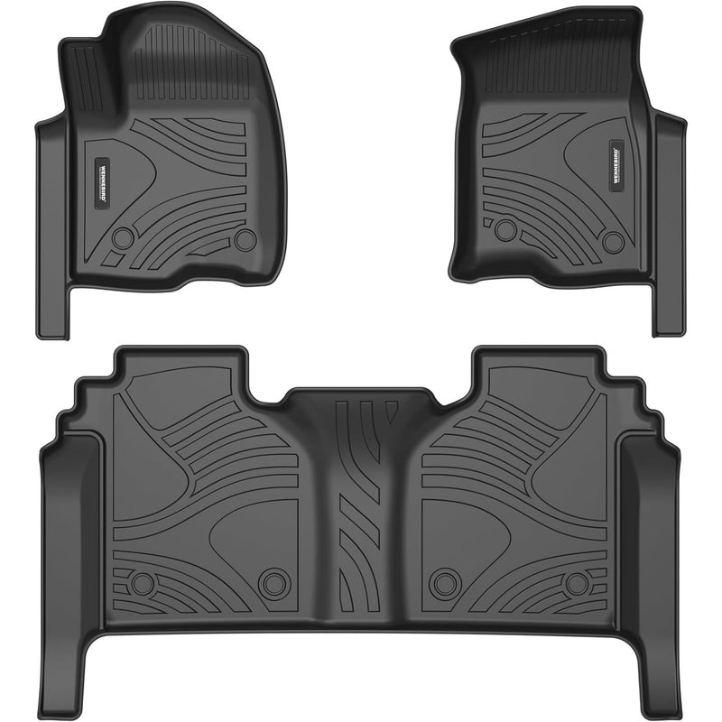 WENNEBIRD All Weather Floor Mats for 20-24 Chevrolet Silverado/GMC Sierra 1500