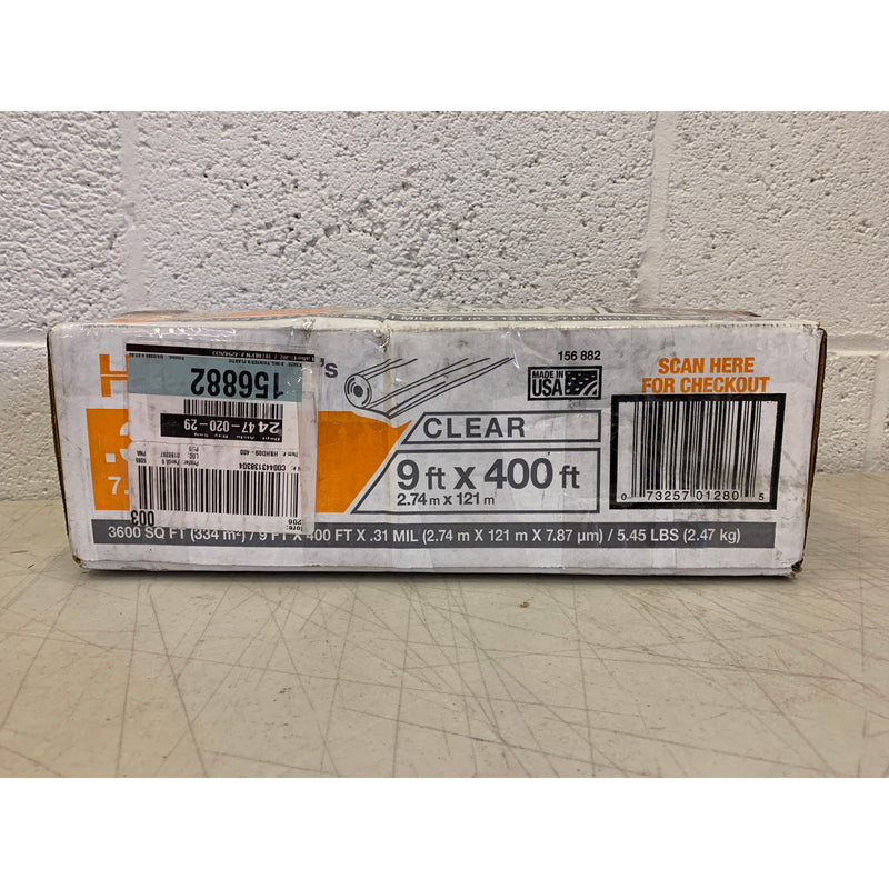HDX 9 ft. x 400 ft. 0.31 mil High Density Painters Plastic