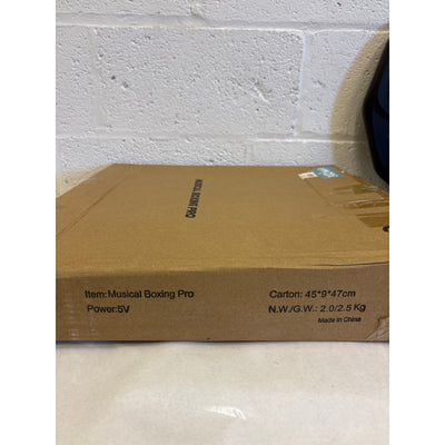 Musical Boxing Pro with Gloves, Controls for Speed and Mode, Bluetooth - Black