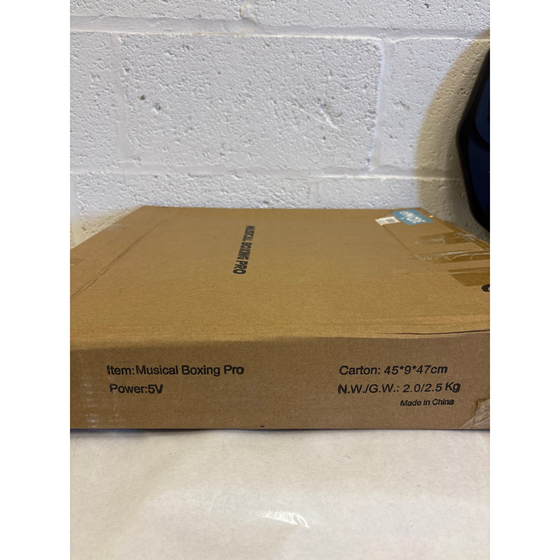 Musical Boxing Pro with Gloves, Controls for Speed and Mode, Bluetooth - Black