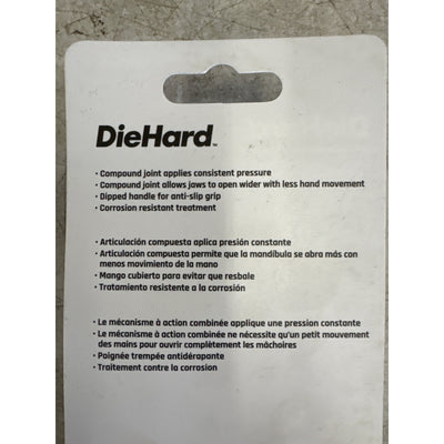 DieHard Angled Pliers with Anti-Slip Grip for Tight Spaces, 12-3/4" - DHP55112