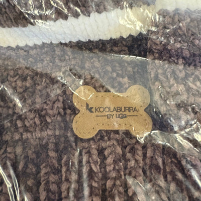 Koolaburra by UGG Pet Gus Striped Dog Sweater- 20-21" Collar, Brown/White - XL