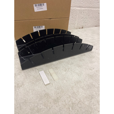 Set-of-2 Hat Stand for Baseball Caps, Acrylic Organizer, Fits 7 Hats - Black