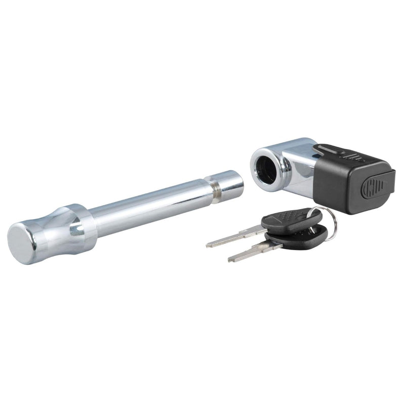 CURT Right-Angle Trailer Hitch Lock, 5/8-Inch Pin Diameter, Fits 2-Inch Receiver