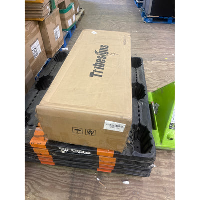 Tribesigns 39" Console Table, Narrow Faux Marble Entryway Hallway Table Gold