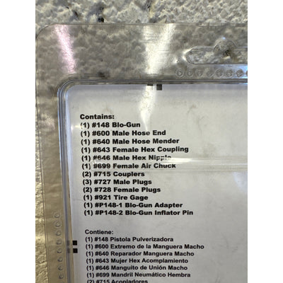 Milton Industries M Style 1/4" NPT Compressor Starter Kit - 16 Piece, Air Tools