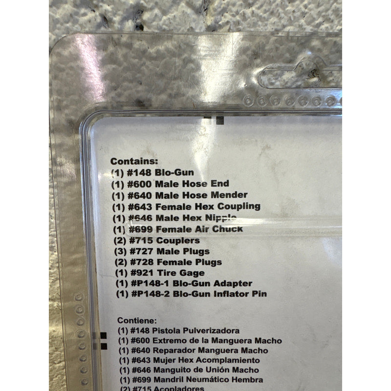 Milton Industries M Style 1/4" NPT Compressor Starter Kit - 16 Piece, Air Tools