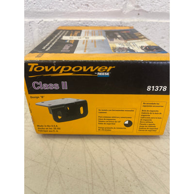 Reese Towpower Class II Step Bumper Receiver Hitch, Black 81378